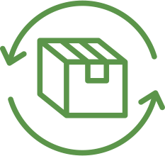 Delivery box icon showing vending machine products delivery