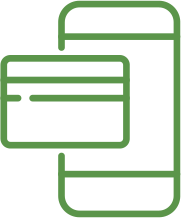 Smartphone icon for cashless payments at a vending machine