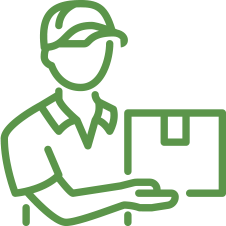 Person icon for ongoing customer support for vending services